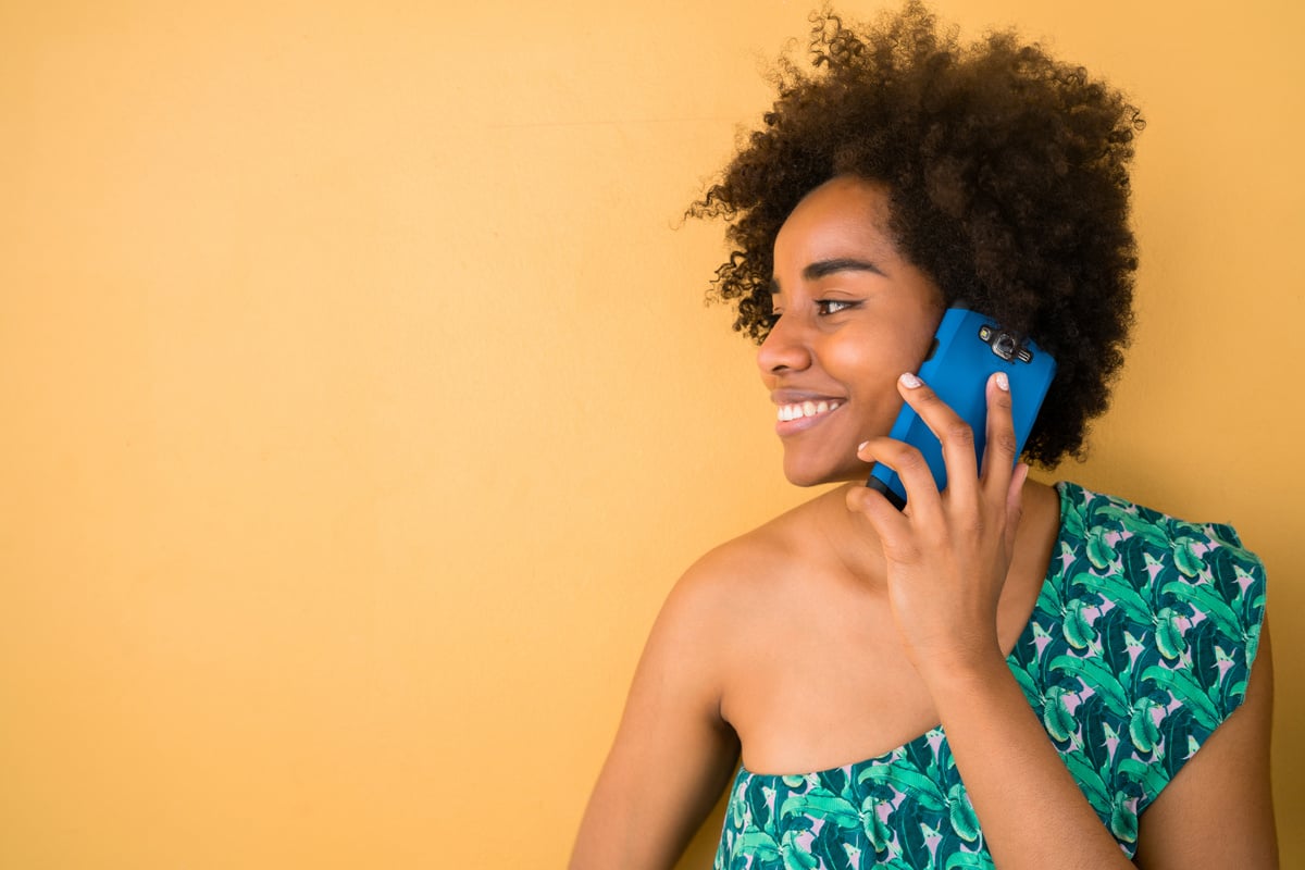 Young Woman Talking on the Phone